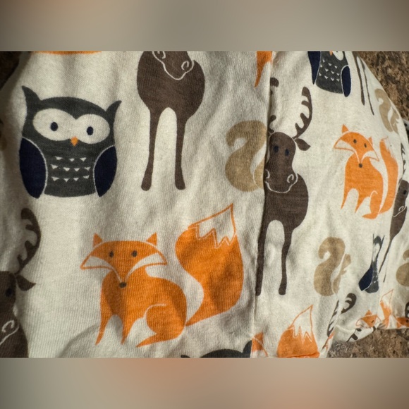 Hudson Baby Woodland Sleep Sack Cream Brown Orange - Picture 5 of 10